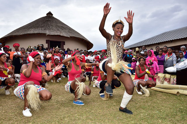 Zulu cultural dancing