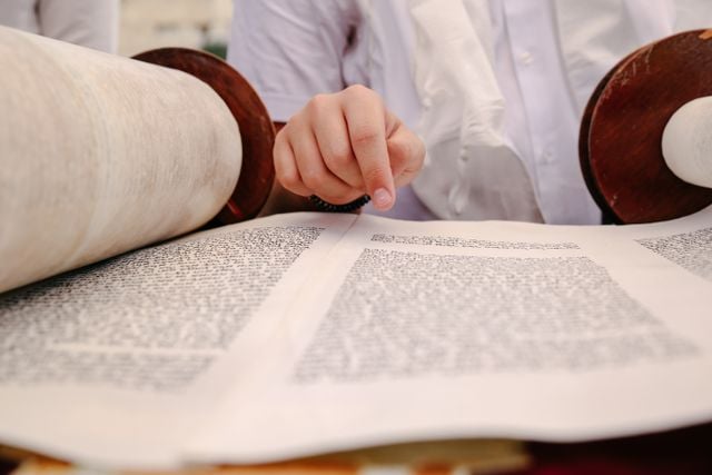 1. Man reading a Hebrew religious book, illustrating Hebrew language and Jewish tradition. Do you like this personality?